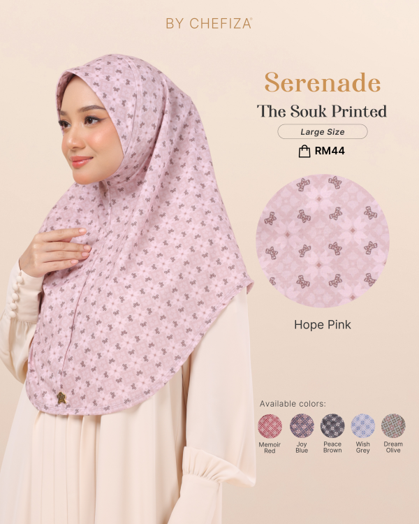 Hope Pink (L) The Souk Printed Seranade ( Size L )